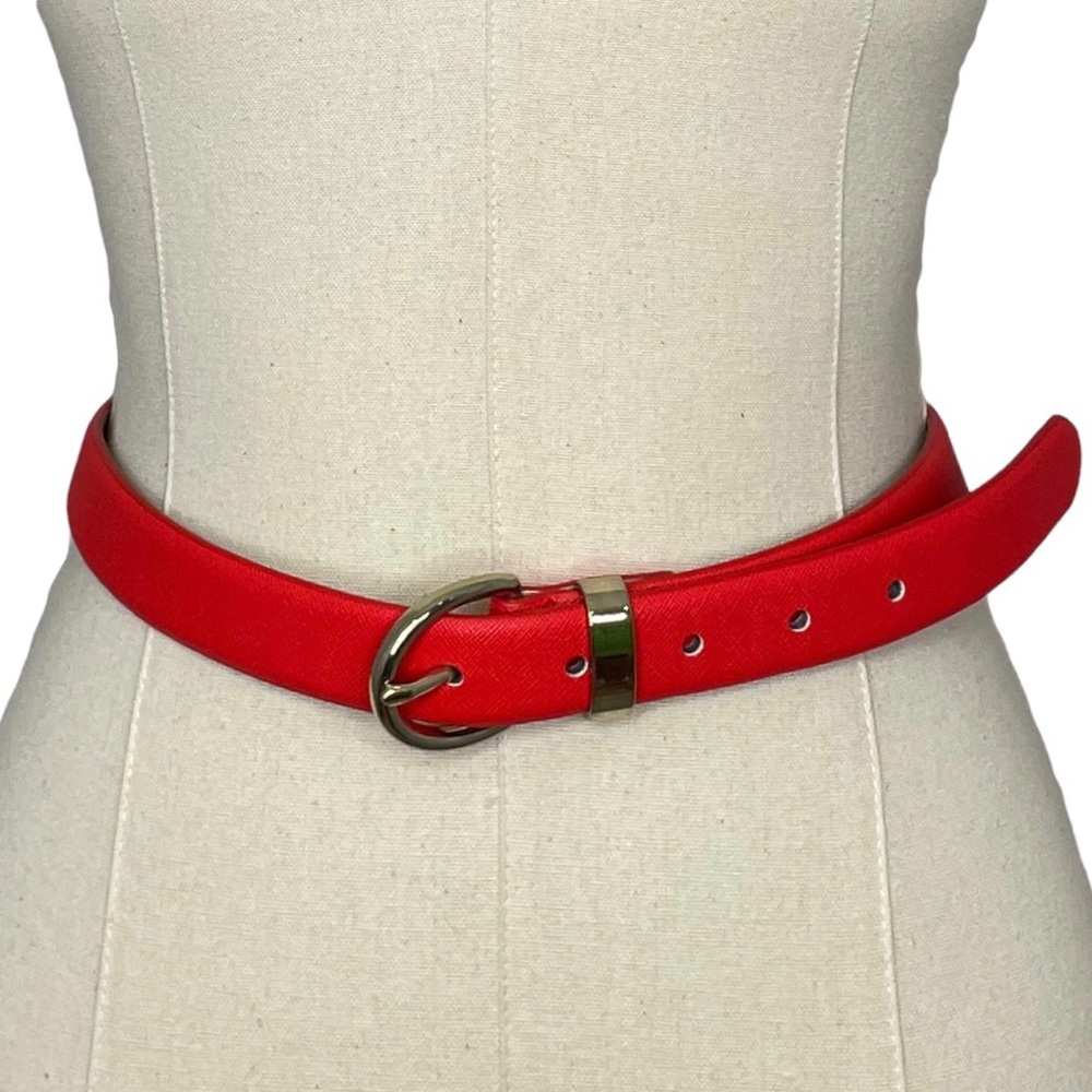 Target Orange Belt With Gold-tone Buckle Size Large